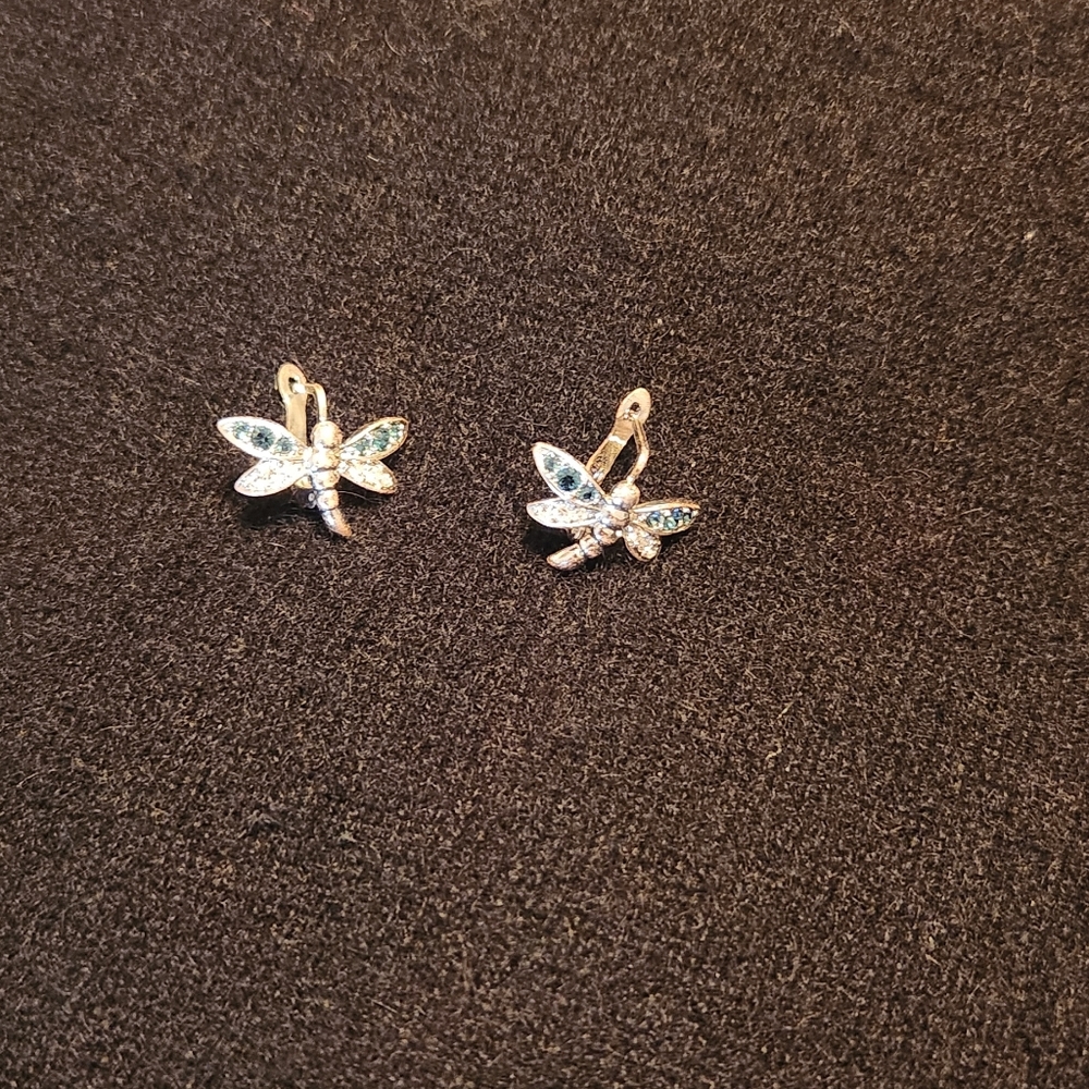 Butterfly silver earrings